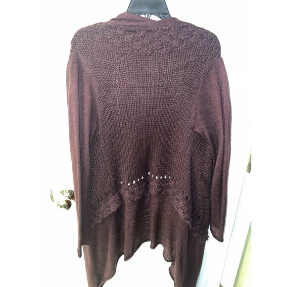 Stella Carakasi cardigan Womans Large Purple Angora sweater cabincore cozycore - Picture 6 of 7